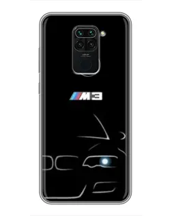 Чохол для Xiaomi Redmi Note 9 з картинкою «Мінімалістичний принт BMW M3»