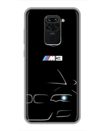 Чохол для Xiaomi Redmi Note 9 з картинкою «Мінімалістичний принт BMW M3»