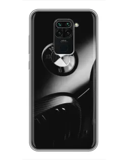 Чохол для Xiaomi Redmi Note 9 з картинкою «Емблема BMW — макро»