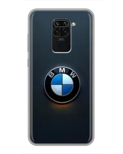 Чохол для Xiaomi Redmi Note 9 з картинкою «Логотип BMW — мінімалізм»