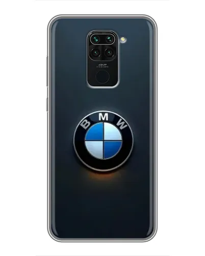 Чохол для Xiaomi Redmi Note 9 з картинкою «Логотип BMW — мінімалізм»