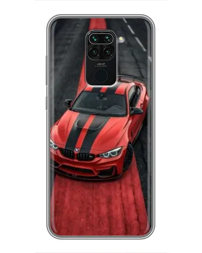 Чохол для Xiaomi Redmi Note 9 з картинкою «BMW на червоній доріжці»