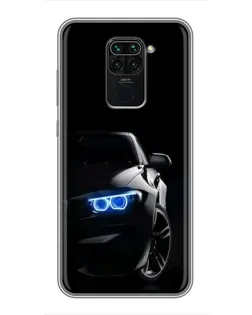 Чохол для Xiaomi Redmi Note 9 з картинкою «BMW — нічний погляд»