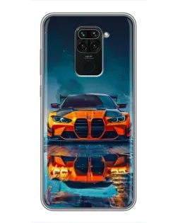 Чохол для Xiaomi Redmi Note 9 з картинкою «BMW — золота емблема»