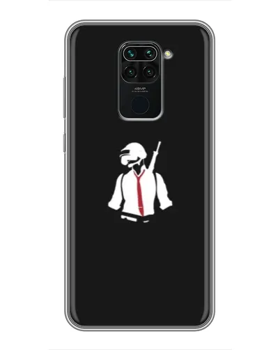 Чохол для Xiaomi Redmi Note 9 з картинкою «PUBG — силует воїна» Чохол для Xiaomi Redmi Note 9 з картинкою «PUBG — силует воїна»
