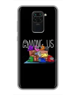 Чохол для Xiaomi Redmi Note 9 з картинкою «Логотип Among Us»