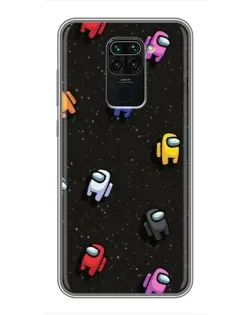 Чехол для Xiaomi Redmi Note 9 с картинкой «Космический паттерн Among Us» Чехол для Xiaomi Redmi Note 9 с картинкой «Космический паттерн Among Us»