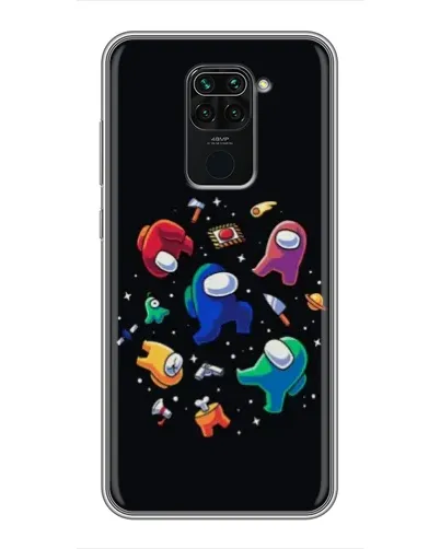 Чехол для Xiaomi Redmi Note 9 с картинкой «Among Us космос»