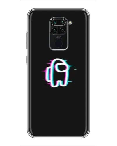 Чехол для Xiaomi Redmi Note 9 с картинкой «Among Us неон»
