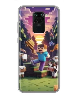 Чохол для Xiaomi Redmi Note 9 з картинкою «Стів на фермі»