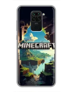 Чохол для Xiaomi Redmi Note 9 з картинкою «Печера Майнкрафт»