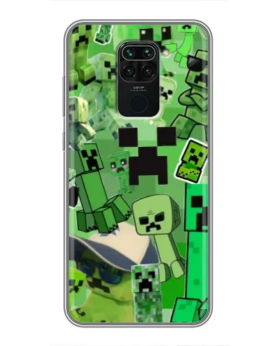 Чохол для Xiaomi Redmi Note 9 з картинкою «Кріпери Minecraft» Чохол для Xiaomi Redmi Note 9 з картинкою «Кріпери Minecraft»