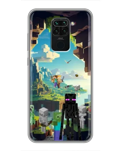 Чохол для Xiaomi Redmi Note 9 з картинкою «Ендермен у лісі»