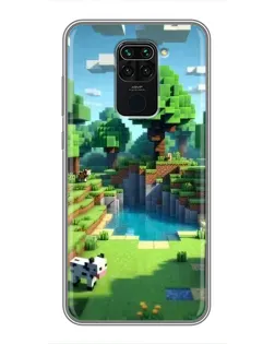 Чохол для Xiaomi Redmi Note 9 з картинкою «Minecraft літній день»