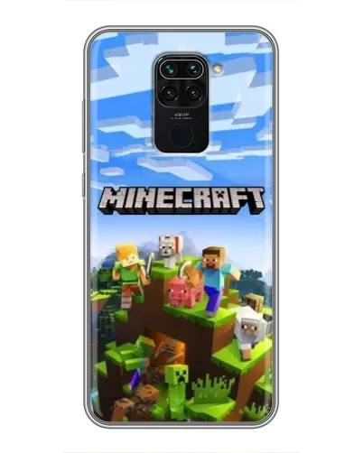 Чохол для Xiaomi Redmi Note 9 з картинкою «Minecraft класичний світ» Чохол для Xiaomi Redmi Note 9 з картинкою «Minecraft класичний світ»