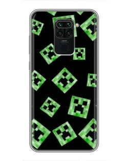 Чохол для Xiaomi Redmi Note 9 з картинкою «Паттерн з кріперами»