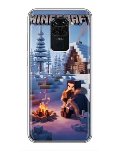 Чохол для Xiaomi Redmi Note 9 з картинкою «Зимовий Minecraft» Чохол для Xiaomi Redmi Note 9 з картинкою «Зимовий Minecraft»