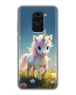 Чехол для Xiaomi Redmi Note 9 с картинкой «Единорог на поляне» Чехол для Xiaomi Redmi Note 9 с картинкой «Единорог на поляне»
