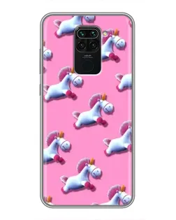 Чехол для Xiaomi Redmi Note 9 с картинкой «Единороги на розовом» Чехол для Xiaomi Redmi Note 9 с картинкой «Единороги на розовом»