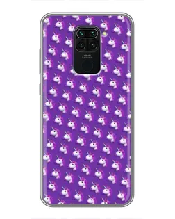 Чехол для Xiaomi Redmi Note 9 с картинкой «Единороги на фиолетовом» Чехол для Xiaomi Redmi Note 9 с картинкой «Единороги на фиолетовом»