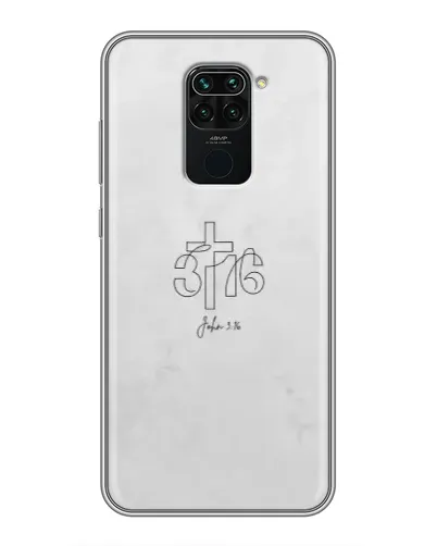 Чохол для Xiaomi Redmi Note 9 з картинкою «Івана 3:16 Хрест»