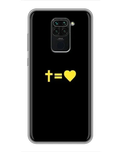 Чохол для Xiaomi Redmi Note 9 з картинкою «Серце та Хрест»