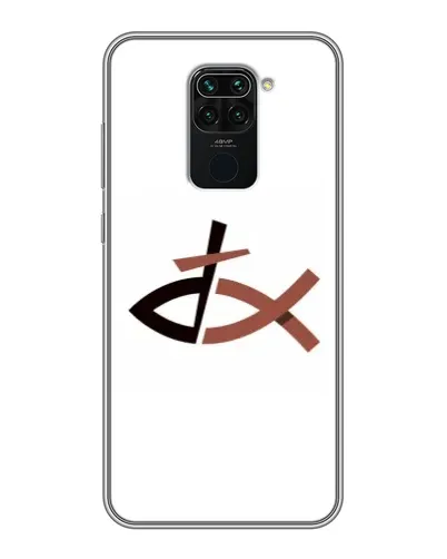 Чохол для Xiaomi Redmi Note 9 з картинкою «Риба та хрест»