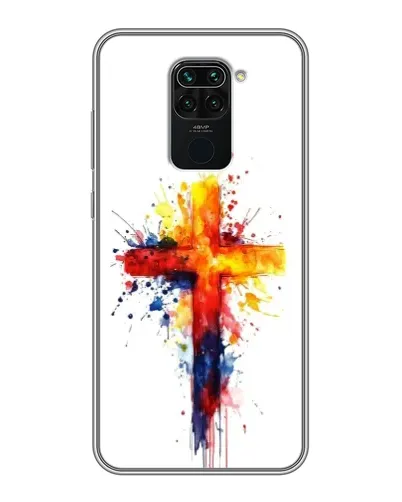Чохол для Xiaomi Redmi Note 9 з картинкою «Акварельний хрест»