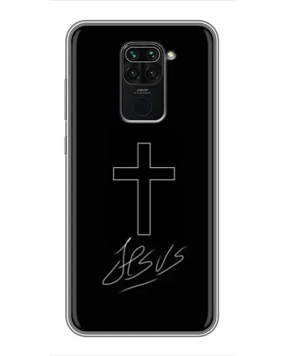 Чехол для Xiaomi Redmi Note 9 с картинкой «Графический крест Jesus» Чехол для Xiaomi Redmi Note 9 с картинкой «Графический крест Jesus»