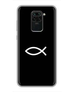 Чехол для Xiaomi Redmi Note 9 с картинкой «Символ рыбы Jesus» Чехол для Xiaomi Redmi Note 9 с картинкой «Символ рыбы Jesus»