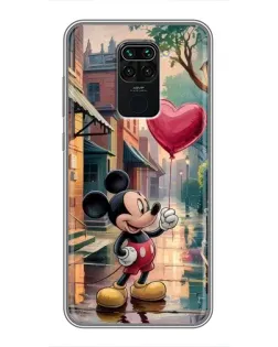 Чехол для Xiaomi Redmi Note 9 с картинкой «Микки и шарик-сердце» Чехол для Xiaomi Redmi Note 9 с картинкой «Микки и шарик-сердце»