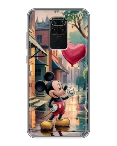 Чохол для Xiaomi Redmi Note 9 з картинкою «Міккі та кулька-серце» Чохол для Xiaomi Redmi Note 9 з картинкою «Міккі та кулька-серце»