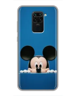 Чехол для Xiaomi Redmi Note 9 с картинкой «Микки выглядывает» Чехол для Xiaomi Redmi Note 9 с картинкой «Микки выглядывает»