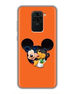 Чехол для Xiaomi Redmi Note 9 с картинкой «Сердце Микки Минни» Чехол для Xiaomi Redmi Note 9 с картинкой «Сердце Микки Минни»