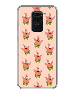 Чехол для Xiaomi Redmi Note 9 с картинкой «Патрик Стар паттерн» Чехол для Xiaomi Redmi Note 9 с картинкой «Патрик Стар паттерн»