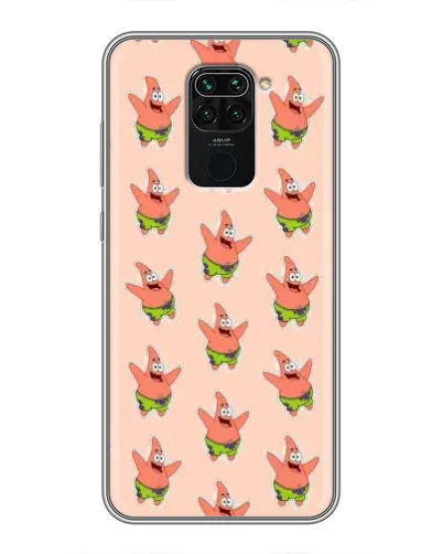Чохол для Xiaomi Redmi Note 9 з картинкою «Патрік Стар паттерн» Чохол для Xiaomi Redmi Note 9 з картинкою «Патрік Стар паттерн»
