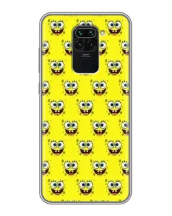 Чехол для Xiaomi Redmi Note 9 с картинкой «Паттерн Губка Боб» Чехол для Xiaomi Redmi Note 9 с картинкой «Паттерн Губка Боб»