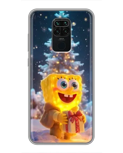 Чохол для Xiaomi Redmi Note 9 з картинкою «Різдвяний Спанч Боб» Чохол для Xiaomi Redmi Note 9 з картинкою «Різдвяний Спанч Боб»