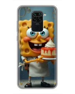 Чехол для Xiaomi Redmi Note 9 с картинкой «Повар Спанч Боб» Чехол для Xiaomi Redmi Note 9 с картинкой «Повар Спанч Боб»