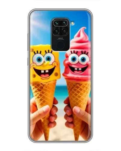 Чохол для Xiaomi Redmi Note 9 з картинкою «Спанч Боб морозиво» Чохол для Xiaomi Redmi Note 9 з картинкою «Спанч Боб морозиво»