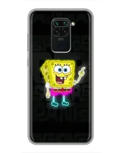 Чехол для Xiaomi Redmi Note 9 с картинкой «Неоновый Губка Боб» Чехол для Xiaomi Redmi Note 9 с картинкой «Неоновый Губка Боб»
