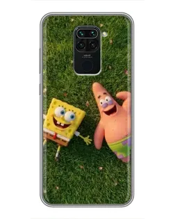 Чехол для Xiaomi Redmi Note 9 с картинкой «Друзья на лужайке» Чехол для Xiaomi Redmi Note 9 с картинкой «Друзья на лужайке»