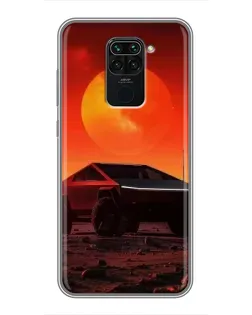 Чохол для Xiaomi Redmi Note 9 з картинкою «Cybertruck на Марсі»