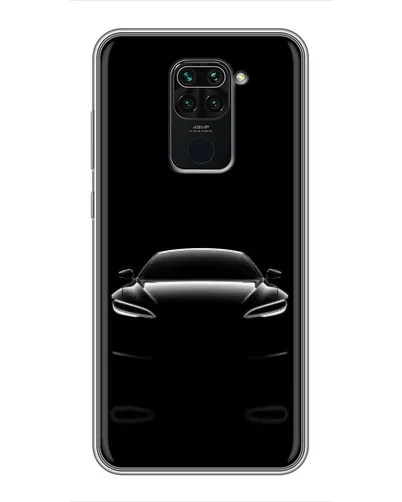 Чохол для Xiaomi Redmi Note 9 з картинкою «Силует Tesla Night»