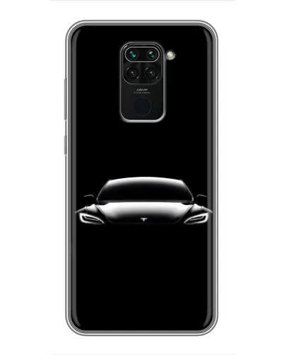 Чохол для Xiaomi Redmi Note 9 з картинкою «Фари Tesla Night»