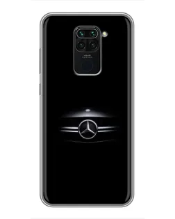 Чехол для Xiaomi Redmi Note 9 с картинкой «Mercedes — абстрактные линии» Чехол для Xiaomi Redmi Note 9 с картинкой «Mercedes — абстрактные линии»