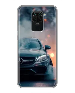 Чехол для Xiaomi Redmi Note 9 с картинкой «Mercedes — ночной город» Чехол для Xiaomi Redmi Note 9 с картинкой «Mercedes — ночной город»