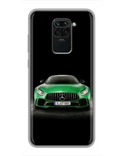 Чехол для Xiaomi Redmi Note 9 с картинкой «Mercedes — неоновый лого» Чехол для Xiaomi Redmi Note 9 с картинкой «Mercedes — неоновый лого»