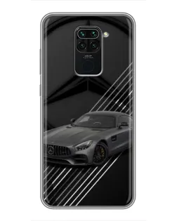 Чехол для Xiaomi Redmi Note 9 с картинкой «Mercedes AMG — графика» Чехол для Xiaomi Redmi Note 9 с картинкой «Mercedes AMG — графика»