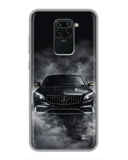 Чехол для Xiaomi Redmi Note 9 с картинкой «Mercedes в дыму» Чехол для Xiaomi Redmi Note 9 с картинкой «Mercedes в дыму»